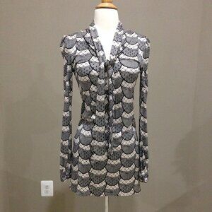 Mara Hoffman long sleeves silk print dress